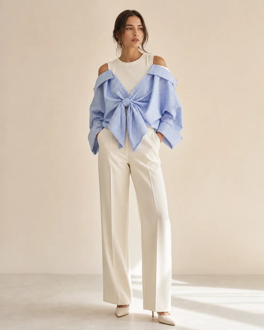 Celeste Tie Shirt — ZOYA COUTURE article preview