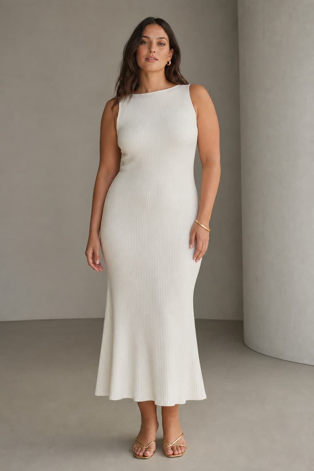 Aurore ribbed dress