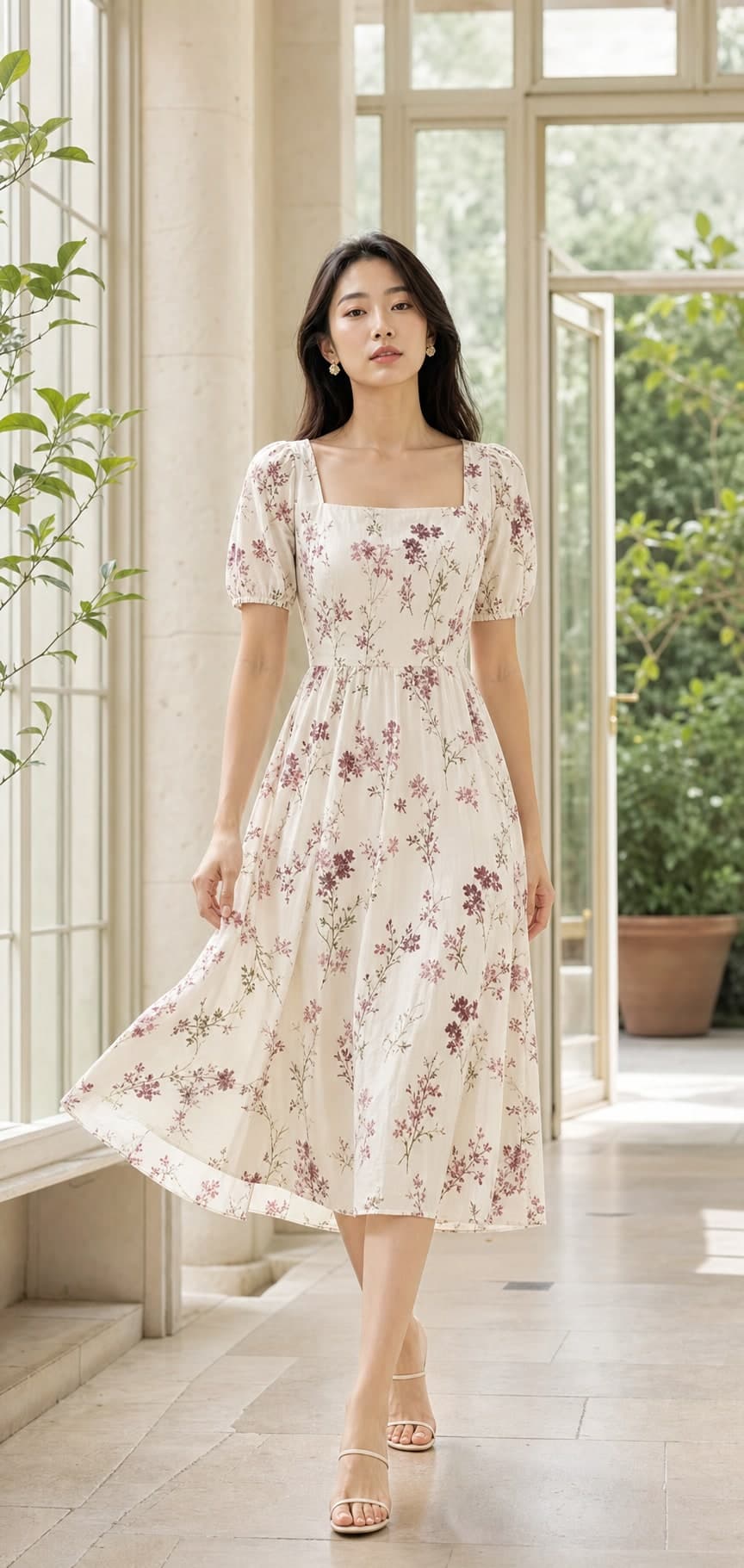 Fleur floral dress
