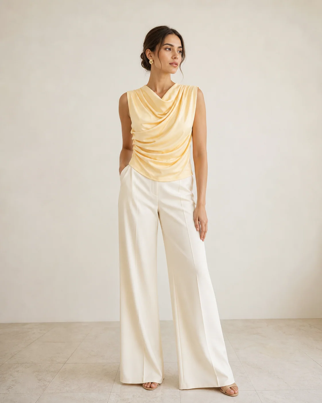 Soleil Drape Top — ZOYA COUTURE