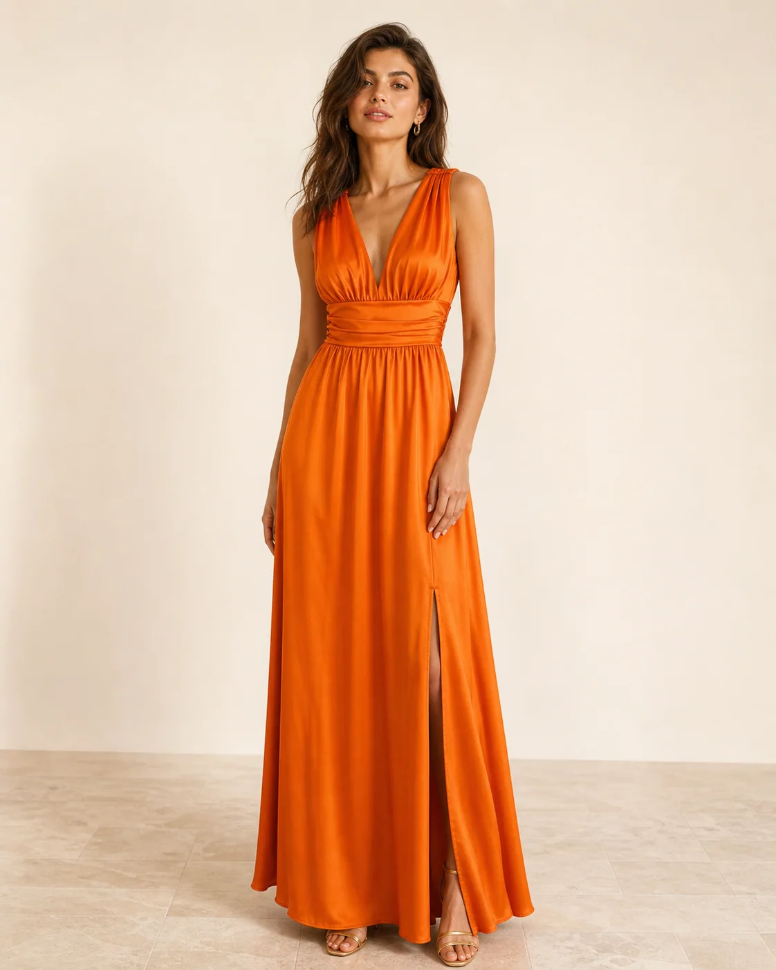 Sienna Satin Maxi — ZOYA COUTURE