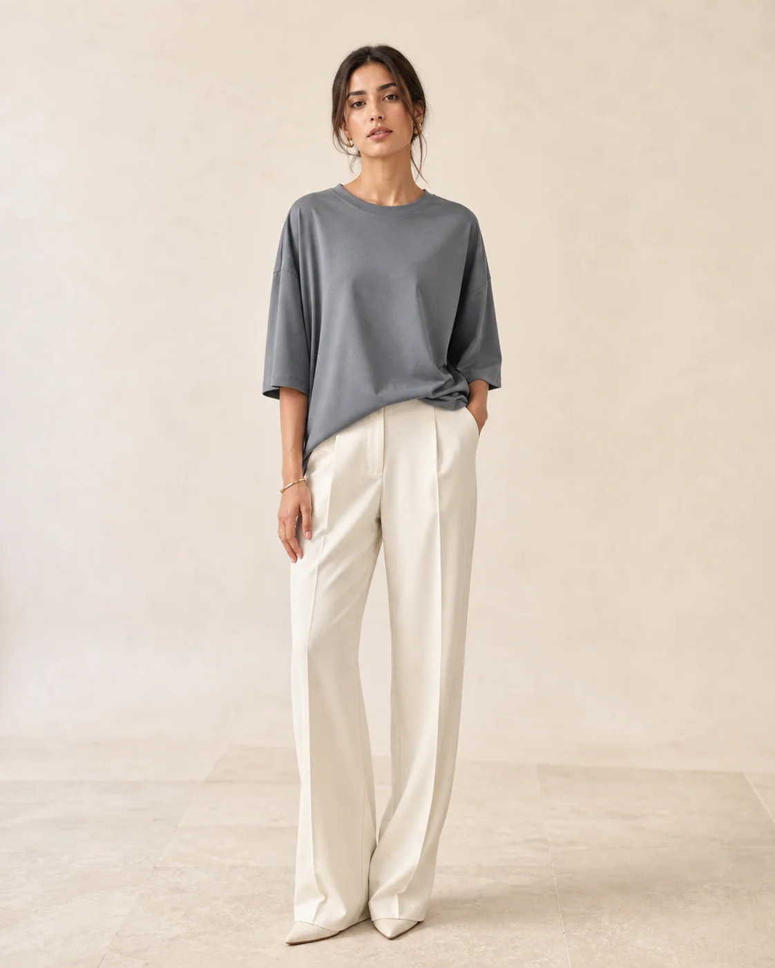 Noor Oversized Tee — ZOYA COUTURE